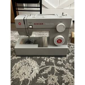 Singer 4423 Heavy Duty Sewing Machine Gray Tested w Foot Pedal & Acces